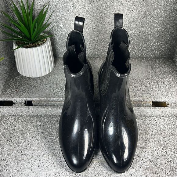 Seven7 Dover Black Rain Boots Waterproof Size 9 - Picture 2 of 6